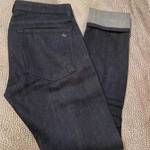 WOMENS AUTH RAG & BONE DRE BOYFRIEND JEANS, SIZE 24